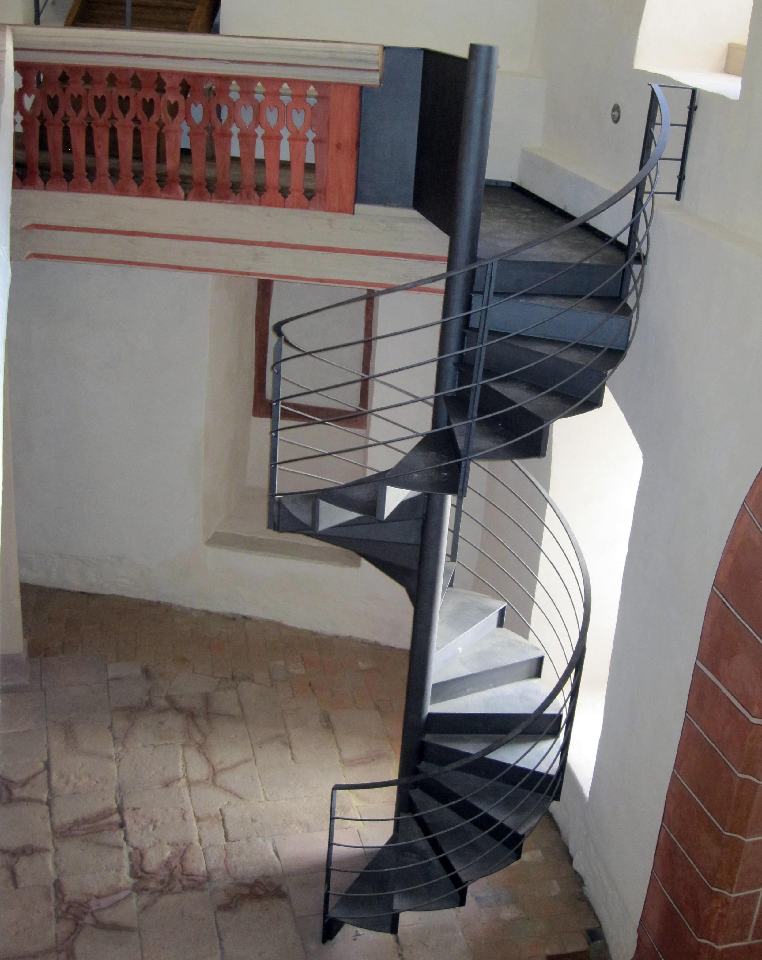 Spindeltreppe Schlosskapelle Rochsburg (1)