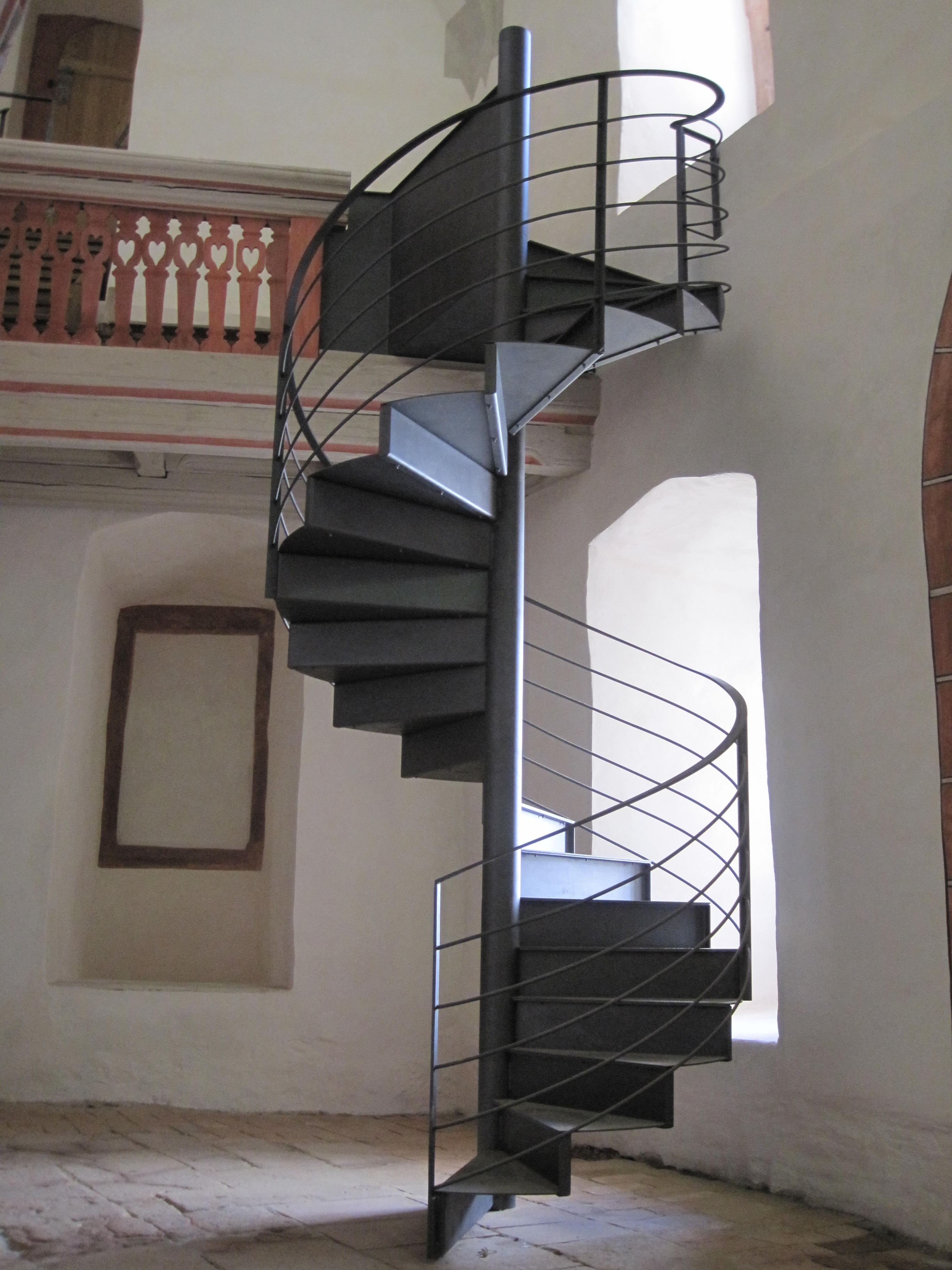 Spindeltreppe Schlosskapelle Rochsburg (2)